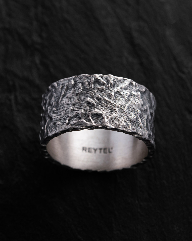 Silver ring RELIEF