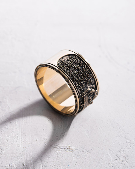 Ring THE LAST SUPPER (Leonardo) 14k yellow gold 3