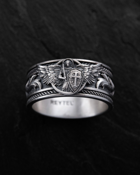 Silver ring SAINT MICHAEL