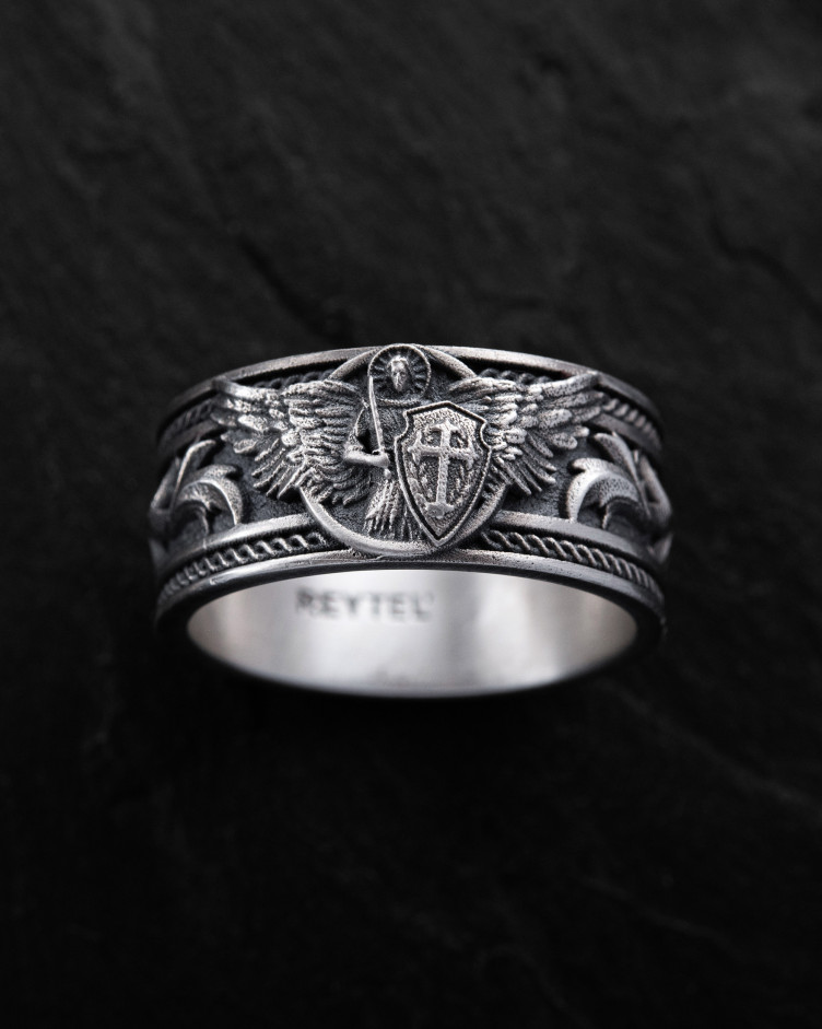 Silver ring SAINT MICHAEL