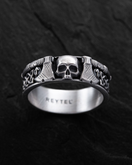 Silver ring VIKING WARRIOR