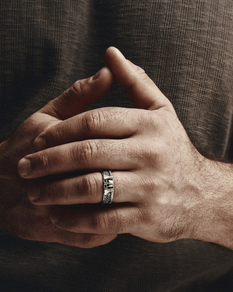 Silver ring VIKING WARRIOR 2