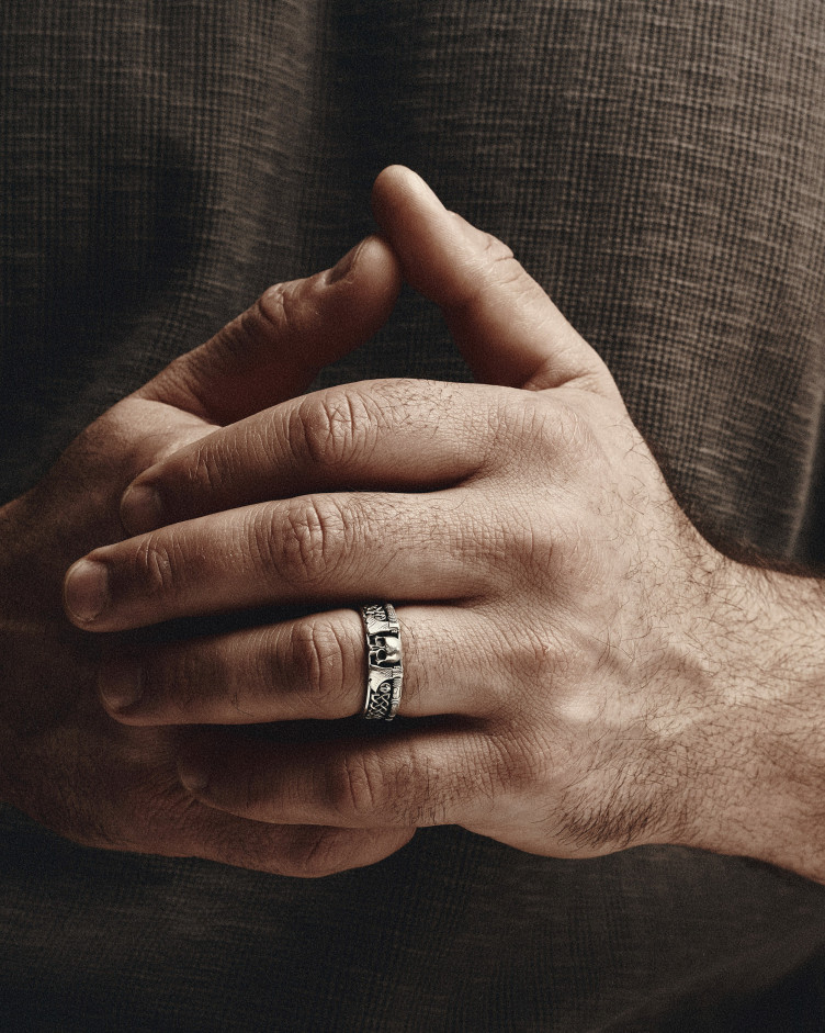 Silver ring VIKING WARRIOR 2