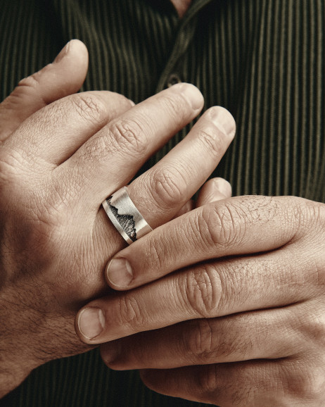 Silver ring MOUNTAINS 2