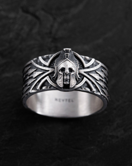 Срібний перстень RUSTING