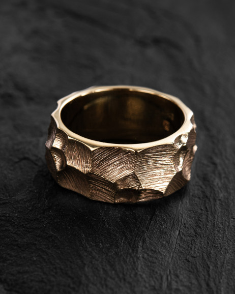 Кольцо CARVER (жtлтое золото)  2
