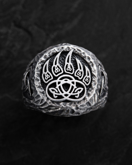Срібний перстень BEAR PAW