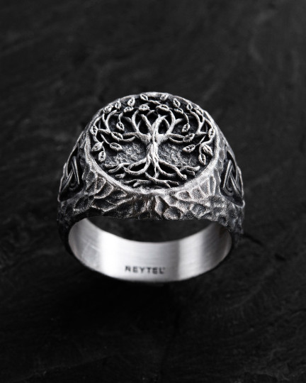 Серебряное кольцо YGGDRASIL - TREE OF LIFE / Кольца + 3