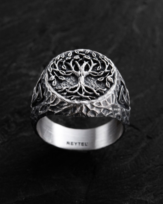 Срібний перстень YGGDRASIL - TREE OF LIFE / Персні + 3
