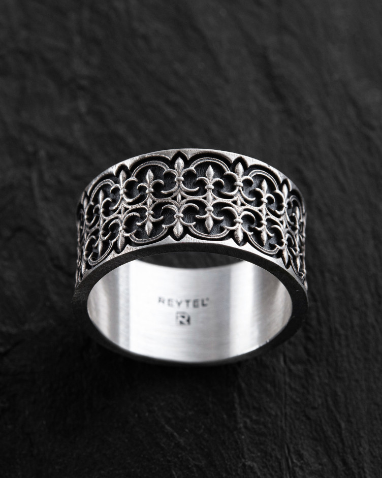 Серебряное кольцо GOTHIC FLEUR DE LIS 3