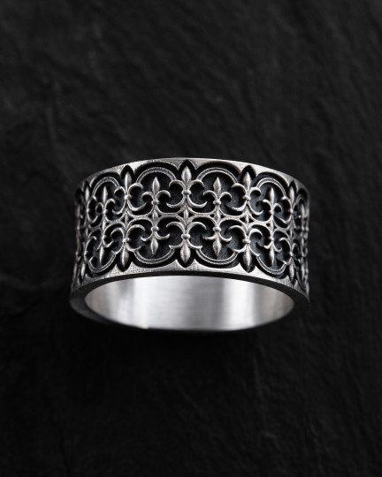 Серебряное кольцо GOTHIC FLEUR DE LIS / Кольца