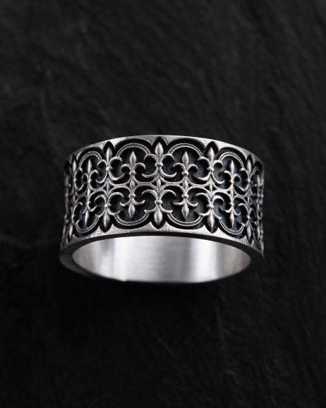 Серебряное кольцо GOTHIC FLEUR DE LIS