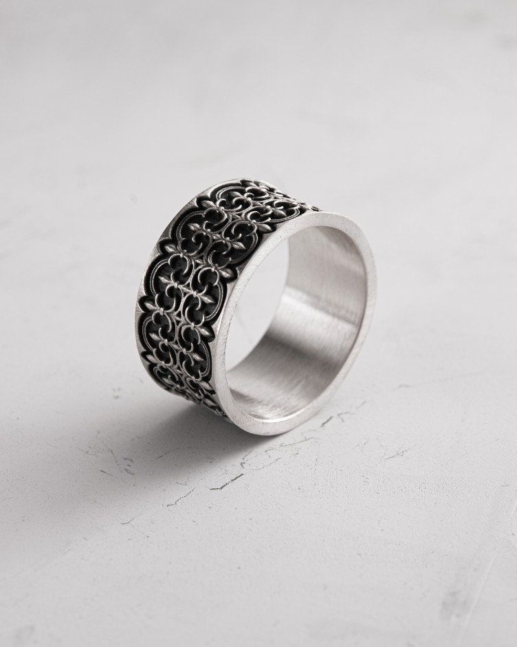 Серебряное кольцо GOTHIC FLEUR DE LIS 4