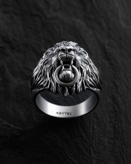 Срібний перстень THE LION / Персні + 2