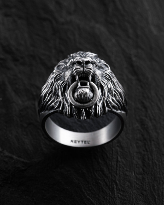 Срібний перстень THE LION / Персні + 2