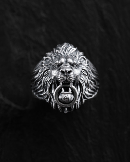 Срібний перстень THE LION / Персні