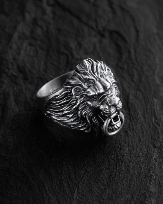 Срібний перстень THE LION / Персні + 3