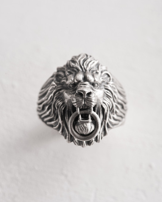 Срібний перстень THE LION / Персні + 5