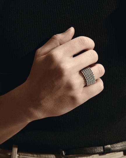 Срібний перстень MAILLE