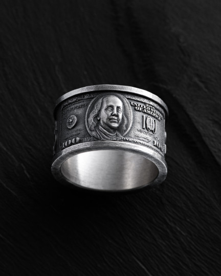 Серебряный кольцо BENJAMIN / Кольца