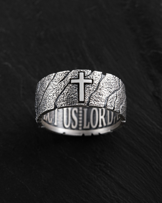 Срібний перстень GOD'S SHIELD / Персні + 3