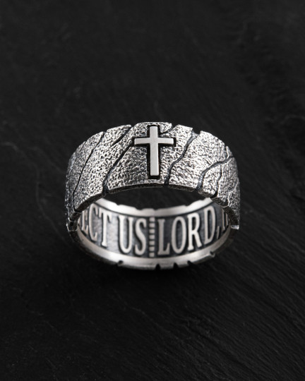 Срібний перстень GOD'S SHIELD / Персні