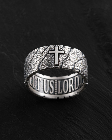 Срібний перстень GOD'S SHIELD / Персні