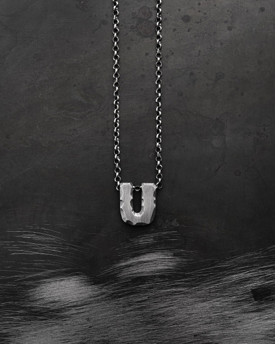 Кулон літера U на ланцюжку / Кулони + 9