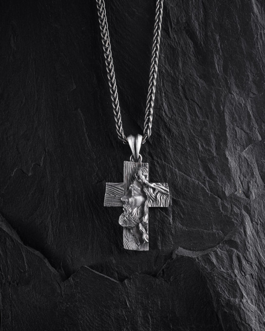 Серебряный крест THE FACE OF FAITH / Кулоны