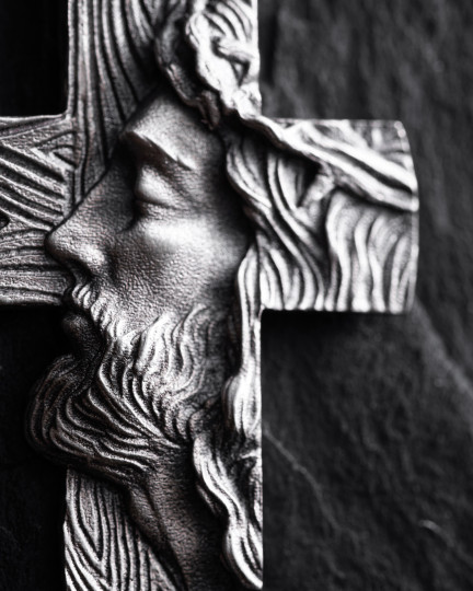 Серебряный крест THE FACE OF FAITH / Кулоны + 2