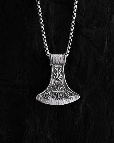 Срібний кулон HELMET of TERROR 3