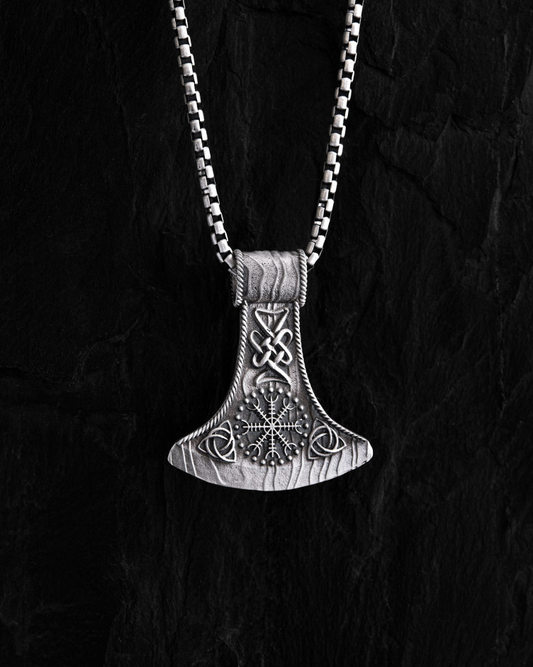 Срібний кулон HELMET of TERROR 3