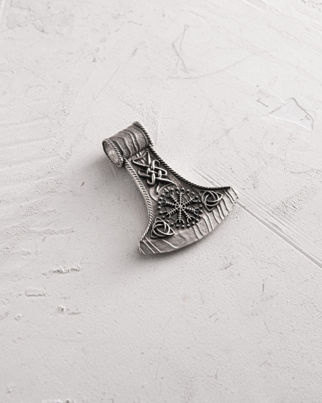 Срібний кулон HELMET of TERROR 4