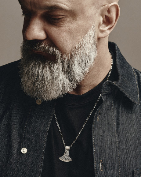 Срібний кулон HELMET of TERROR 2