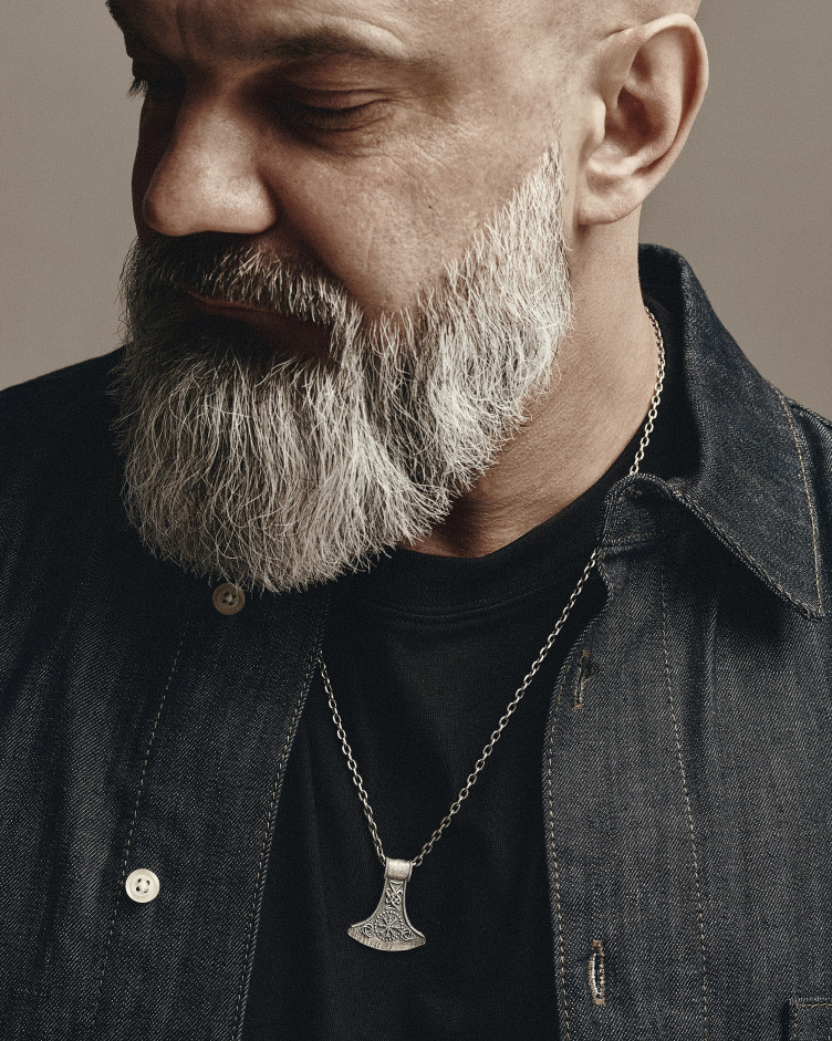 Срібний кулон HELMET of TERROR 2