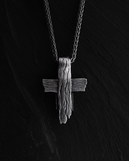 Серебряный крест JESUS ​​CHRIST. FORGIVENESS / Кулоны + 3