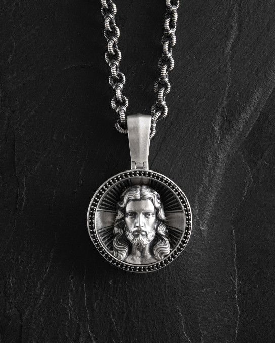 Срібний кулон FACE OF JESUS CHRIST / Кулони