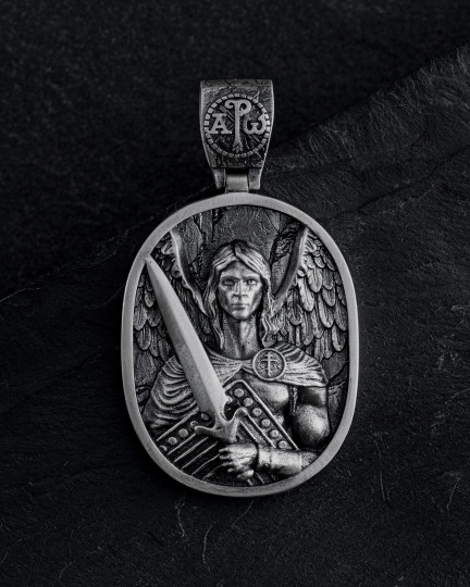 Серебряный кулон ST. ARCHANGEL MICHAEL / Кулоны