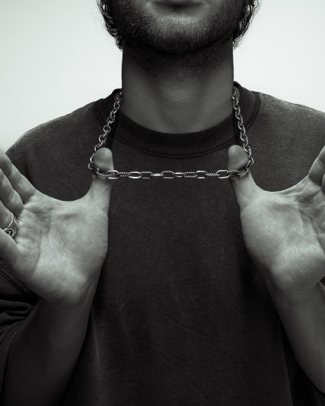 Silver chain ANKERWEBEN 4