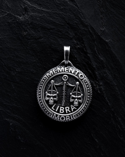 Кулон Знак зодиака - LIBRA. MEMENTO MORI (весы) / Кулоны + 2