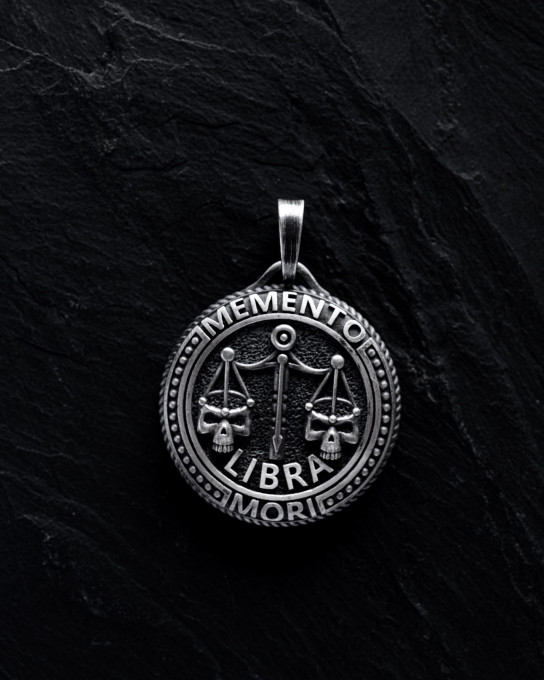 Кулон Знак зодиака - LIBRA. MEMENTO MORI (весы) / Кулоны + 2