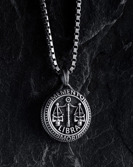 Кулон Знак зодиака - LIBRA. MEMENTO MORI (весы) / Кулоны