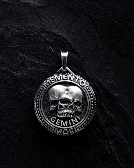 Кулон Знак зодіаку - GEMINI. MEMENTO MORI (близнюки) / Кулони + 6