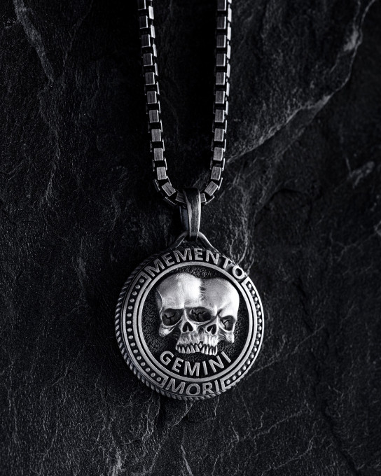 Кулон Знак зодіаку - GEMINI. MEMENTO MORI (близнюки) / Кулони
