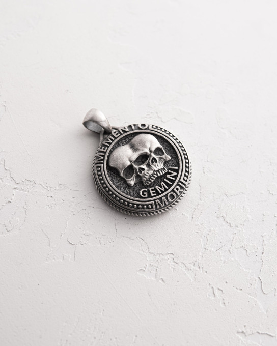 Кулон Знак зодіаку - GEMINI. MEMENTO MORI (близнюки) / Кулони + 4