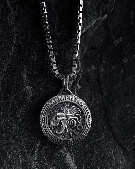 Кулон Знак зодіаку - LEO. MEMENTO MORI (лев) / Кулони