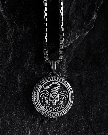 Кулон Знак зодиака - SCORPIO. MEMENTO MORI (скорпион) / Кулоны