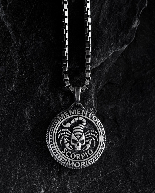 Кулон Знак зодіаку - SCORPIO. MEMENTO MORI (скорпіон) / Кулони