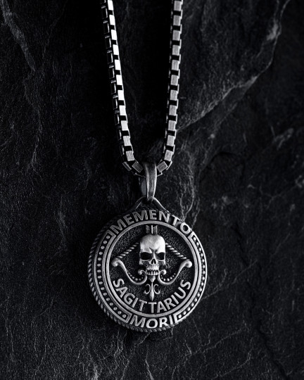Кулон Знак зодиака - SAGITTARIUS. MEMENTO MORI (стрелец) / Кулоны