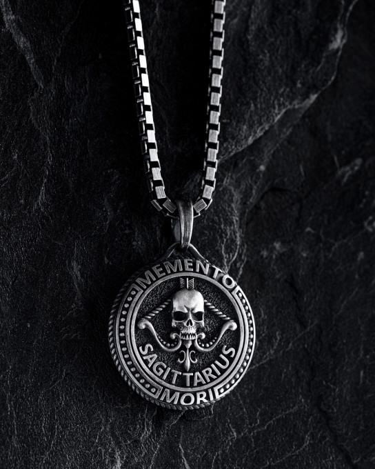 Кулон Знак зодиака - SAGITTARIUS. MEMENTO MORI (стрелец) / Кулоны